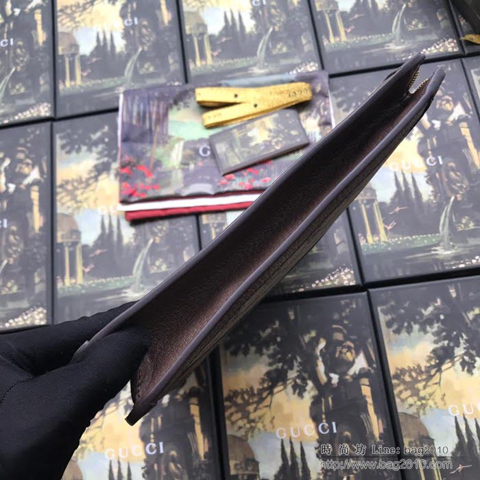 GUCCI古馳 新款 523359pvc啡 高端品質 Wcb系列 超薄 拉鏈GG Supreme 高級人造帆布手包  ydgq3271